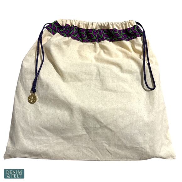 Tory Burch Thea Leather Foldover Crossbody Bag  Purse Gray Herron Tassel Neutral - Picture 16 of 16